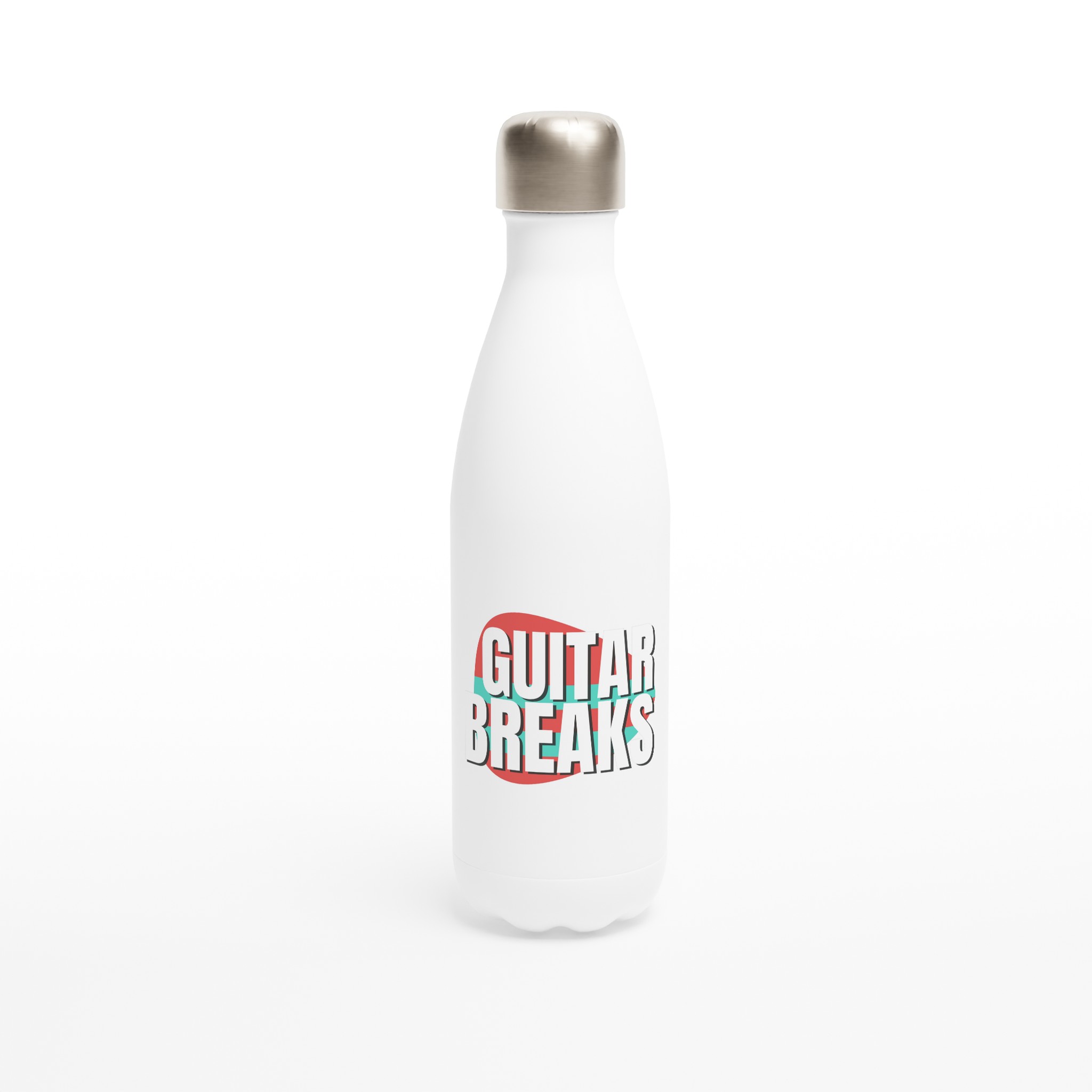 GB White 17oz Stainless Steel Water Bottle